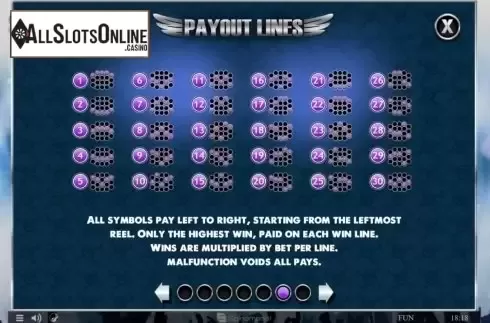 Paylines. Parrots Rock from Spinomenal