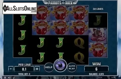 Win. Parrots Rock from Spinomenal