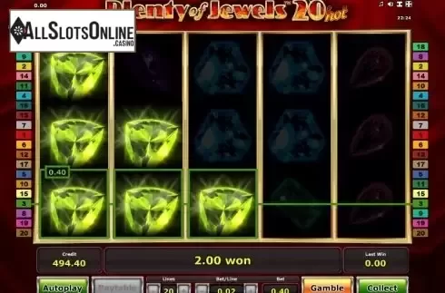 Win. Plenty of Jewels 20 Hot from Greentube