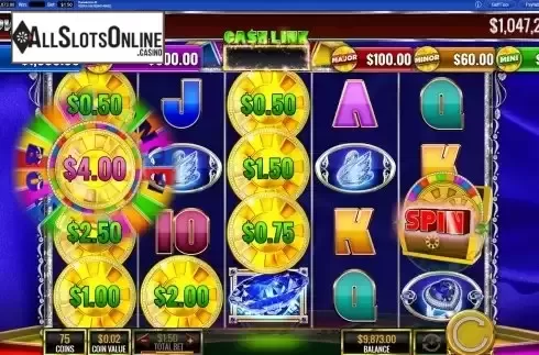 Bonus Wheel Win Screen