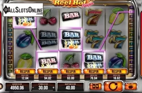 Win Screen 2. Reel Hot Respin from SYNOT