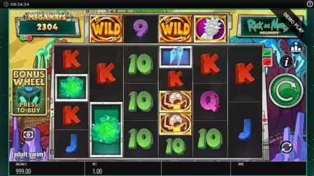 Rick and Morty Megaways slot screenshot 1
