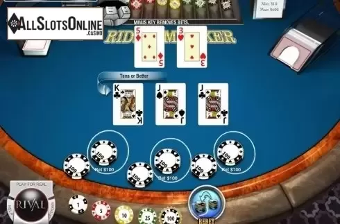 Screen3. Ride'Em Poker (Rival) from Rival Gaming