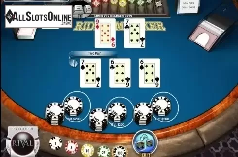 Screen5. Ride'Em Poker (Rival) from Rival Gaming