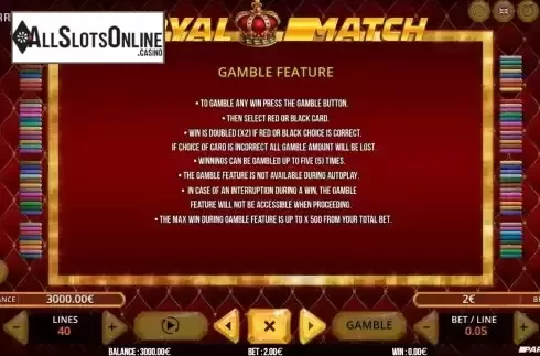 Game Rules screen 2