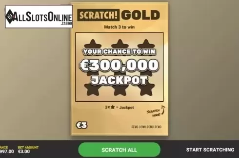 Game Screen 1. Scratch Gold from Hacksaw Gaming