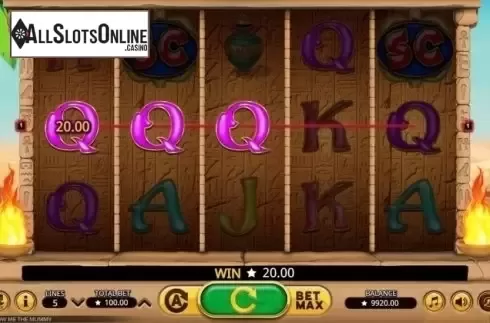 Win Screen. Show Me the Mummy from Booming Games