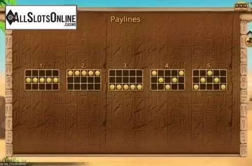 Lines. Show Me the Mummy from Booming Games