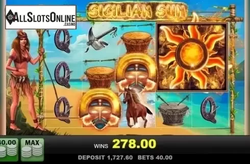 Win Screen. Sicilian Sun from edict