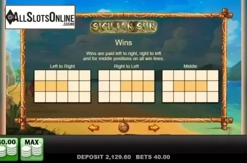 Game Info. Sicilian Sun from edict