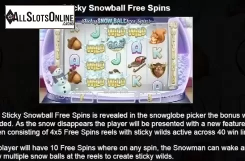 Paytable 2. Snow Globe from Blueprint
