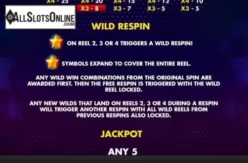 Wild Respin Screen. Super Stea from Skywind Group