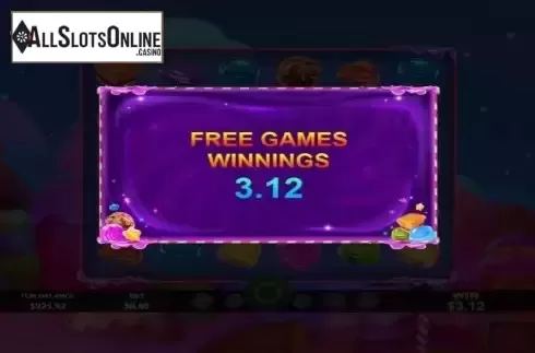 Win Free Spins screen