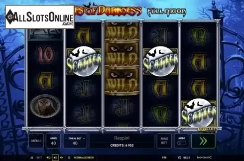 Scatter screen. Tales of Darkness: Full Moon from Greentube