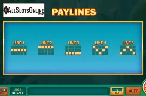 Pay Lines screen