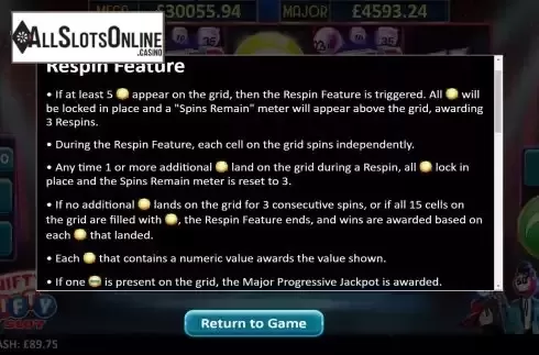 Feature Screen