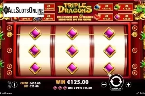Win Screen. Triple Dragons (Pragmatic Play) from Pragmatic Play