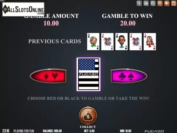 Gamble. Trump It Blackjack Single Deck from Fugaso