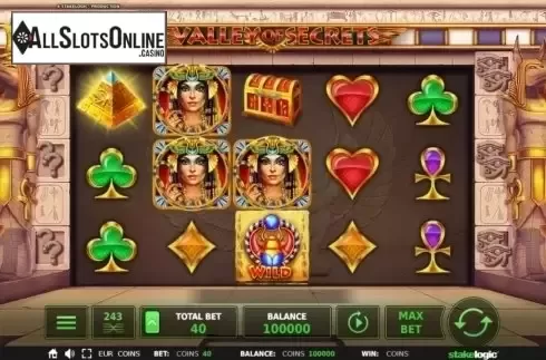 Reel Screen. Valley of Secrets from StakeLogic