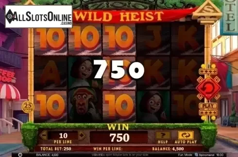 Win. Wild Heist from Spinomenal