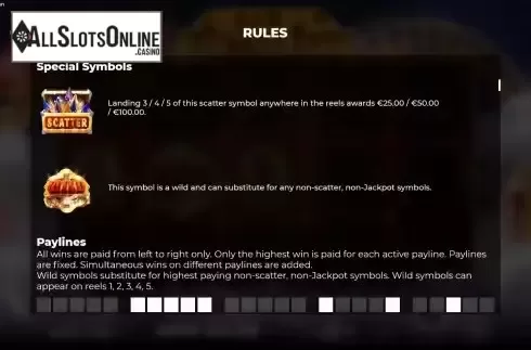 Special symbols screen