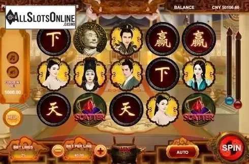 Reels screen. Win The World from Triple Profits Games