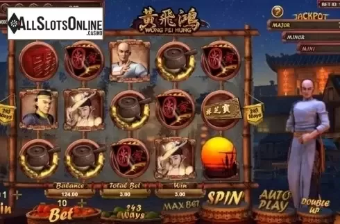 Win Screen. Wong Fei Hung from SimplePlay