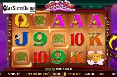 Win screen. Xiao Fu Xing from Aspect Gaming