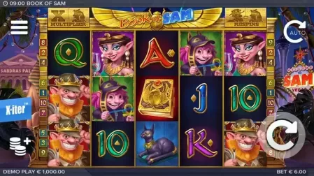 Book of Sam slot screenshot 1