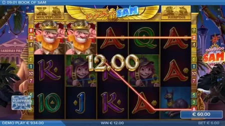 Book of Sam slot screenshot 2