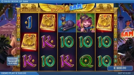 Book of Sam slot screenshot 4