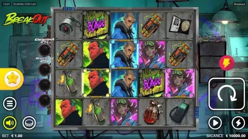 Breakout slot screenshot 1
