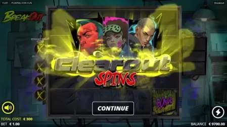 Breakout slot screenshot 2