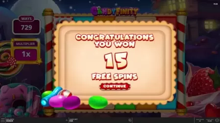 Candyfinity slot screenshot 3
