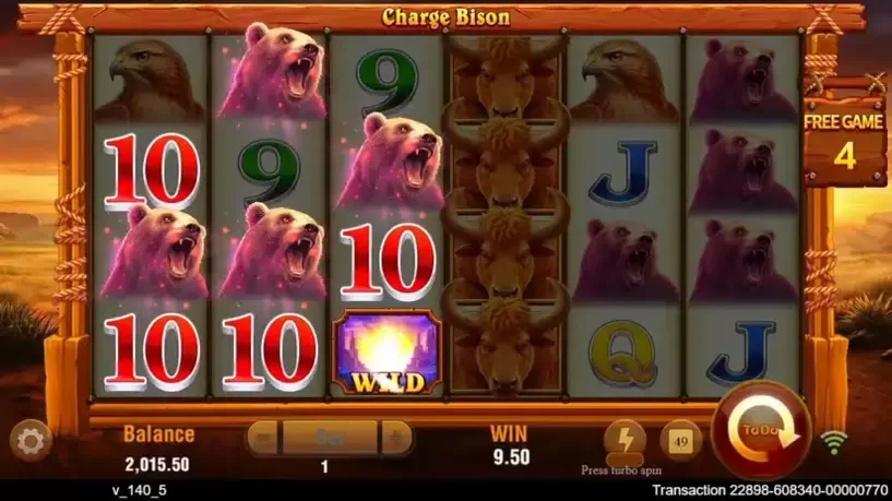 Charge Bison slot screenshot 