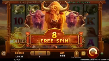 Charge Bison slot screenshot 5