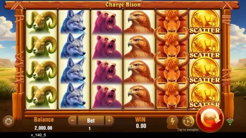 Charge Bison slot screenshot 
