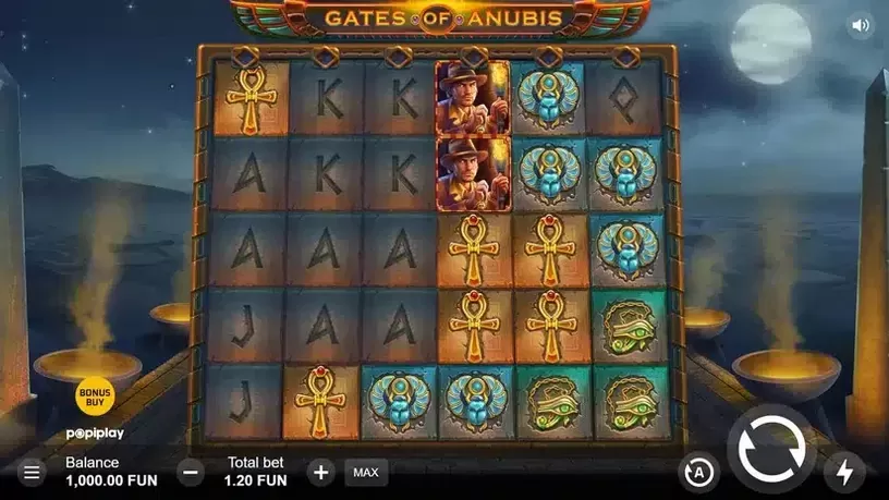Gates of Anubis slot screenshot 