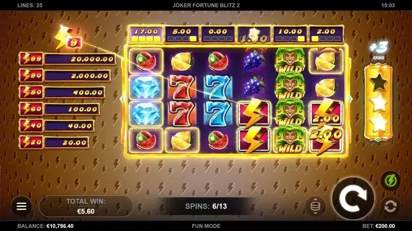 Joker Fortune Blitz 2 slot screenshot 6