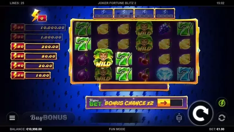 Joker Fortune Blitz 2 slot screenshot 3