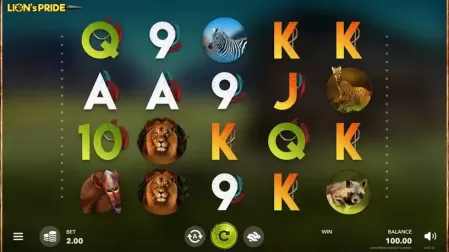 Lion's Pride slot screenshot 1