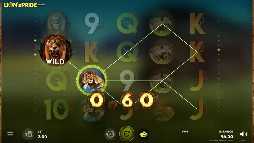 Lion's Pride slot screenshot 2