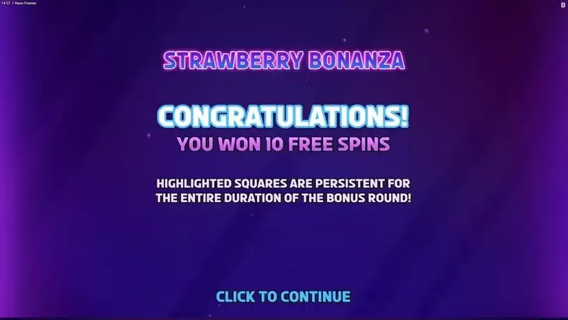 Neon Frames slot screenshot 3
