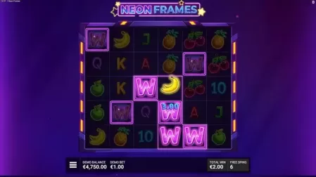 Neon Frames slot screenshot 4