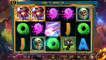 Queen Halloween Deluxe slot screenshot 2