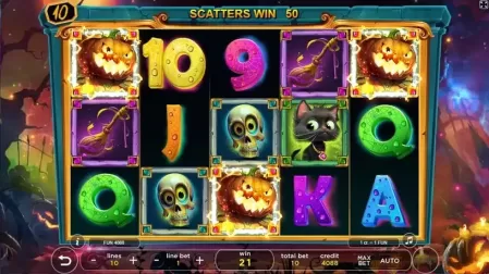 Queen Halloween Deluxe slot screenshot 3