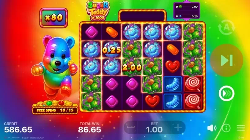 Sugar Teddy x1000 slot screenshot 5