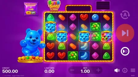 Sugar Teddy x1000 slot screenshot 2