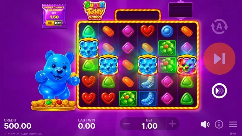 Sugar Teddy x1000 slot screenshot 2