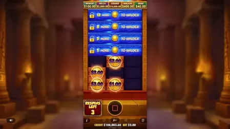 Tut's Treasure Tower slot screenshot 5